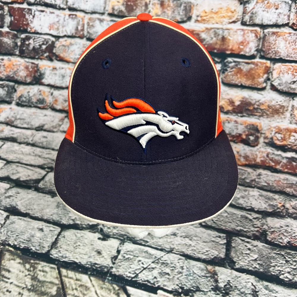 Denver Broncos Fitted On Field Reebok Orange Blue NFL Hat‎ 7 1/8